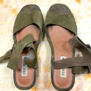 Steve Madden Olive Green Sandals